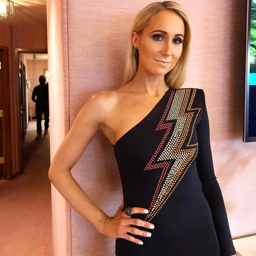THUNDERBOLT ONE SHOULDER DRESS
