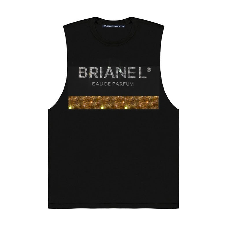 BRIANEL CRYSTAL MUSCLE TEE