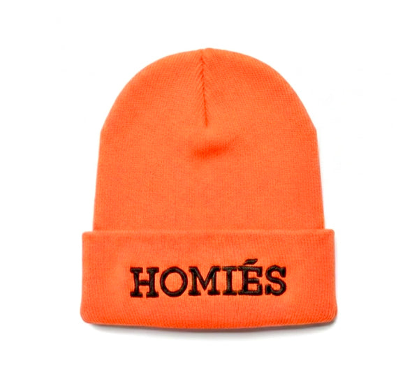 HOMIÉS BRIGHT ORANGE BEANIE – BRIAN LICHTENBERG