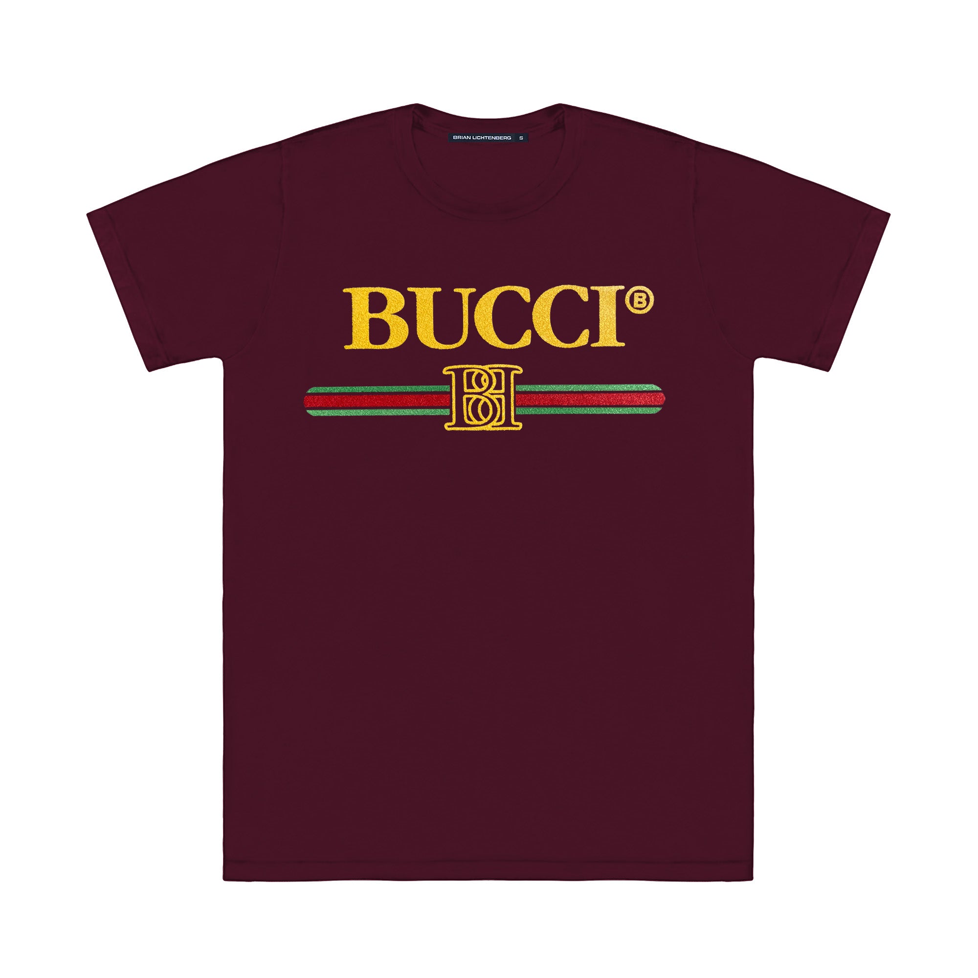 BUCCI FUZZY TOUCH BURGUNDY TEE