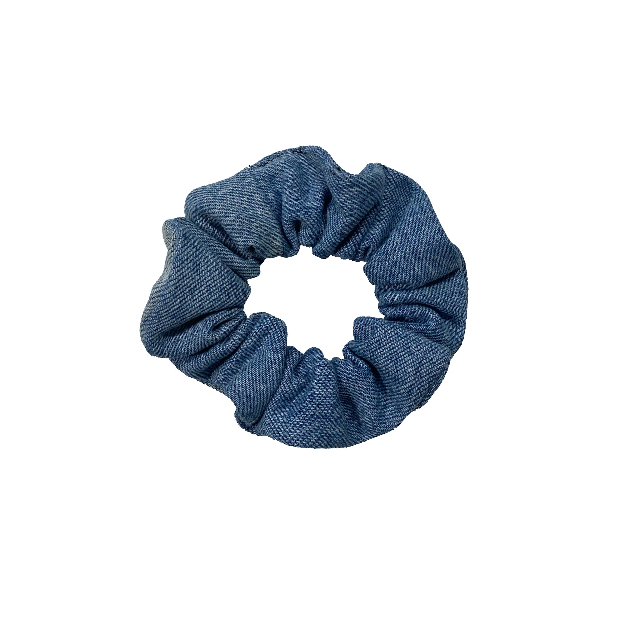 BLUE DENIM SCRUNCHIE BRACELET