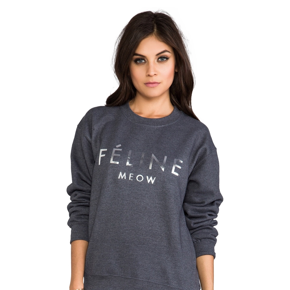 FELINE CREWNECK SWEATSHIRT