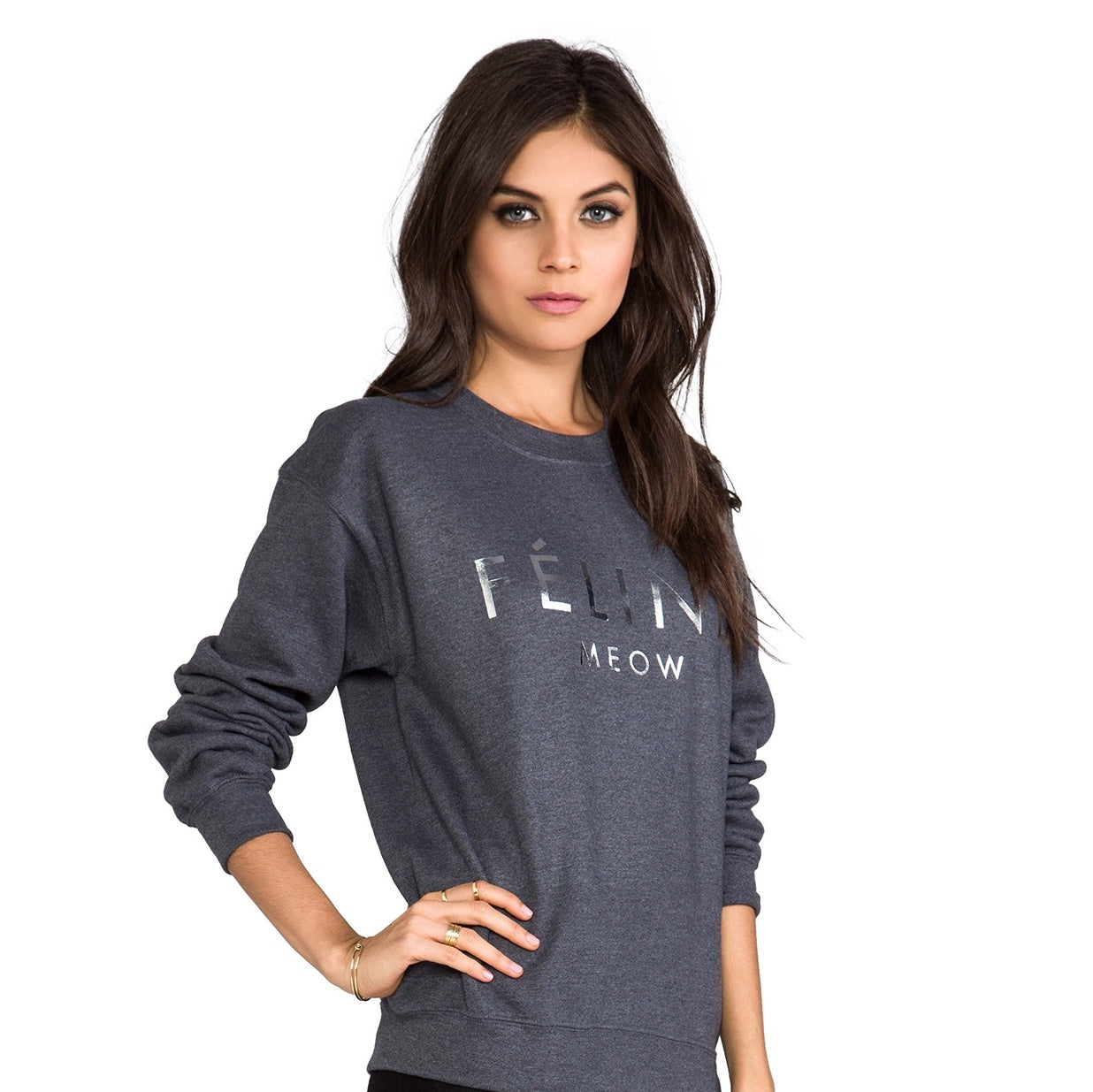 FELINE CREWNECK SWEATSHIRT