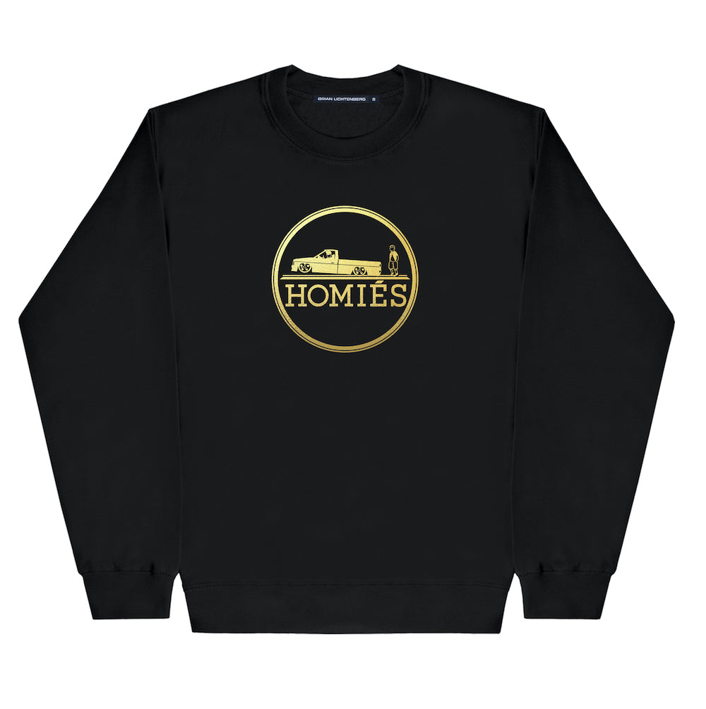 HOMIÉS EMBLEM GOLD FOIL SWEATSHIRT