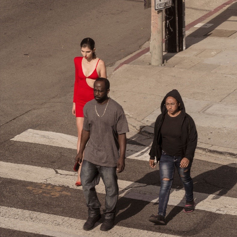 RED JERSEY REVEAL DRESS