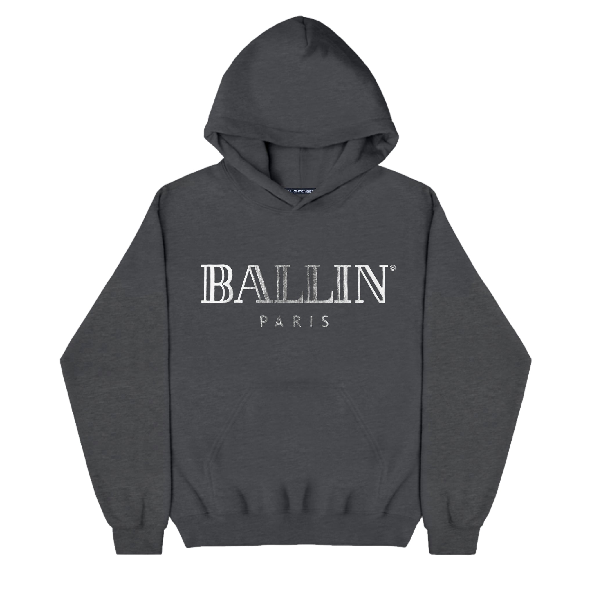 BALLIN SILVER FOIL HOODIE