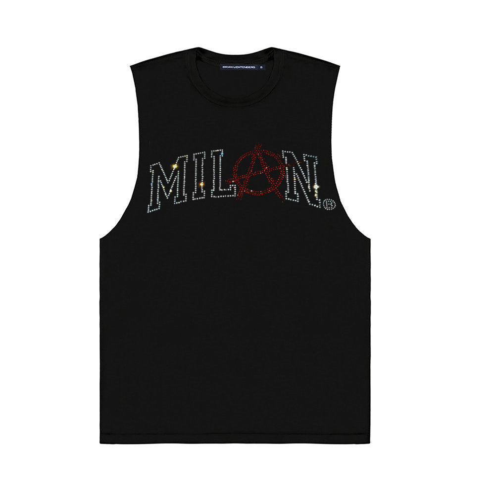 MILAN CRYSTAL MUSCLE TEE