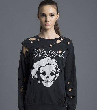 MONROE DESTROYED SWEATSHIRT