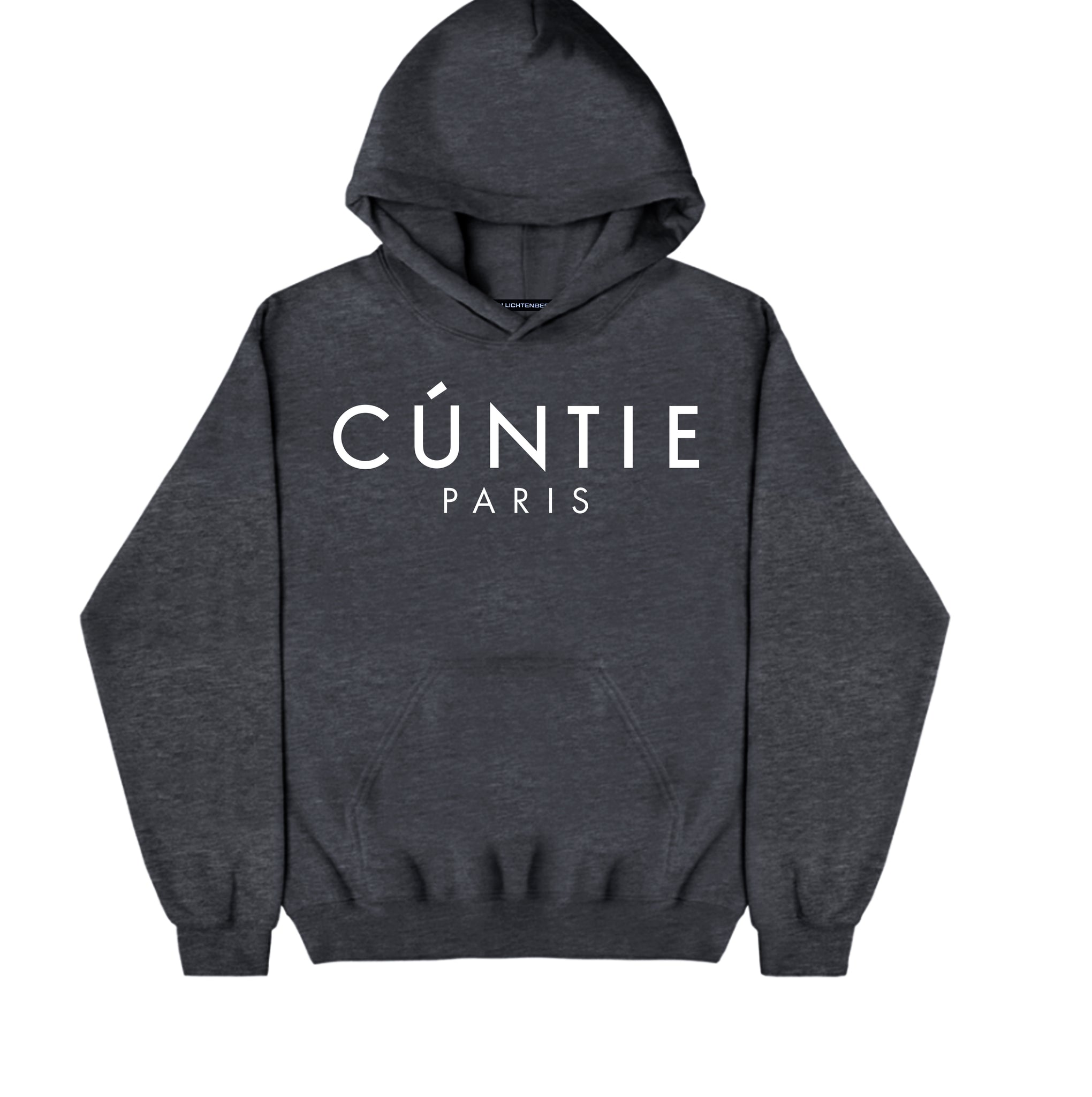 CUNTIE CHARCOAL GREY HOODIE
