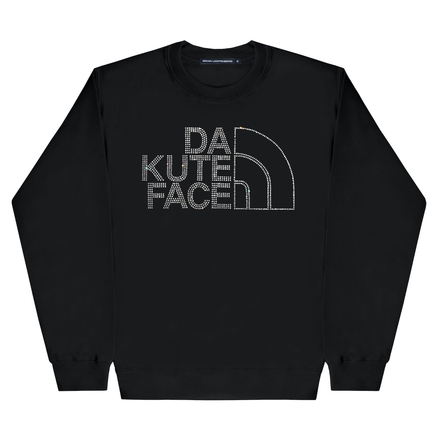 DA KUTE FACE CRYSTAL SWEATSHIRT