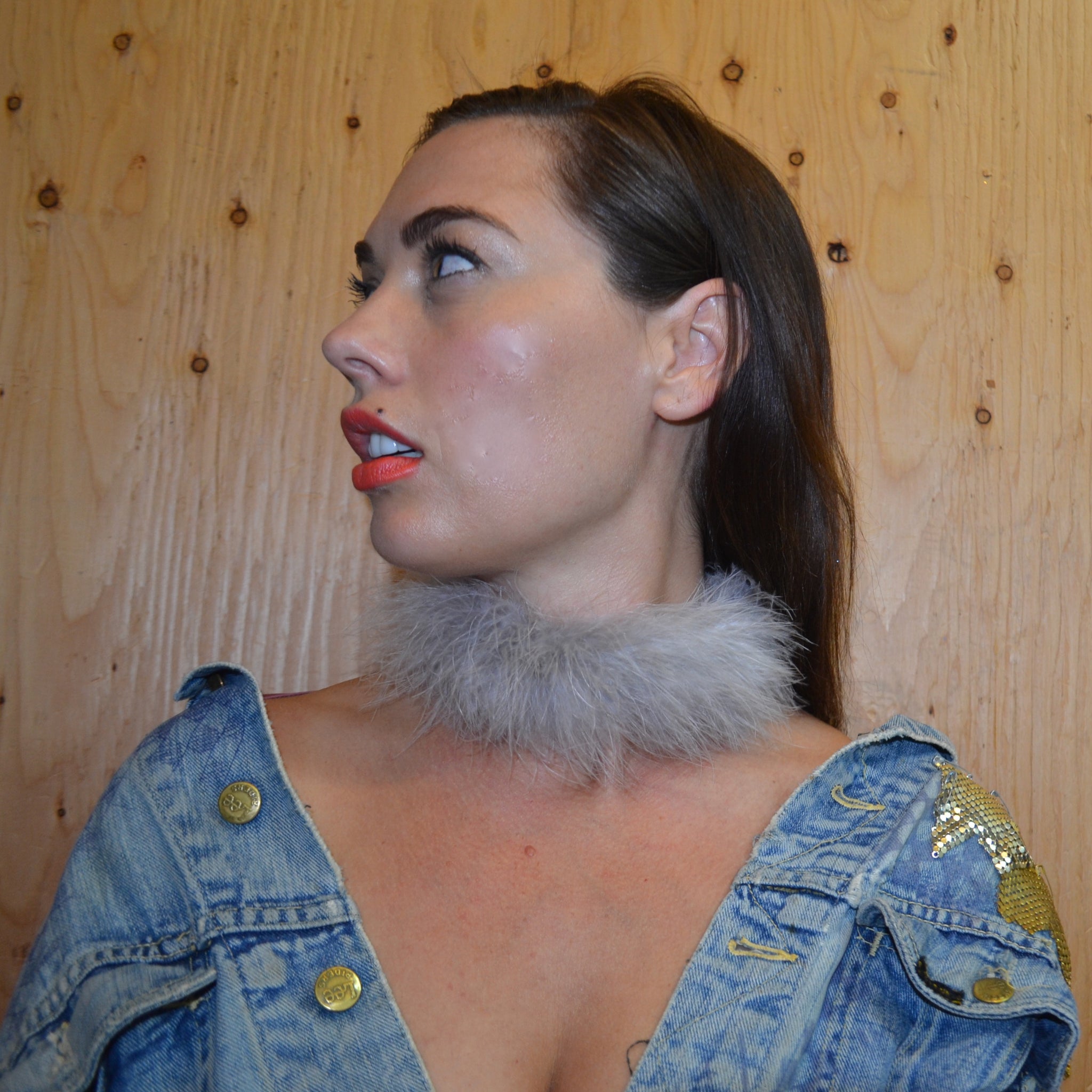 MARABOU FEATHER CHOKER