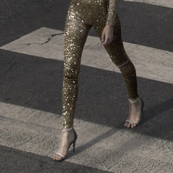 GOLD GLITTER LEGGINGS – BRIAN LICHTENBERG