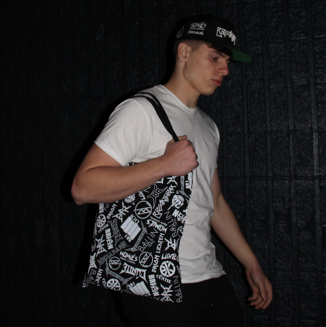 PUNK ROCK ALL OVER TOTE BAG