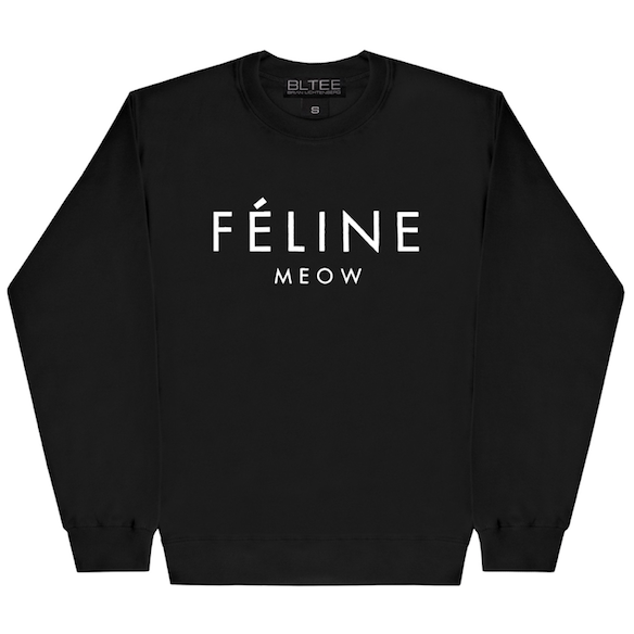 FELINE CREWNECK SWEATSHIRT