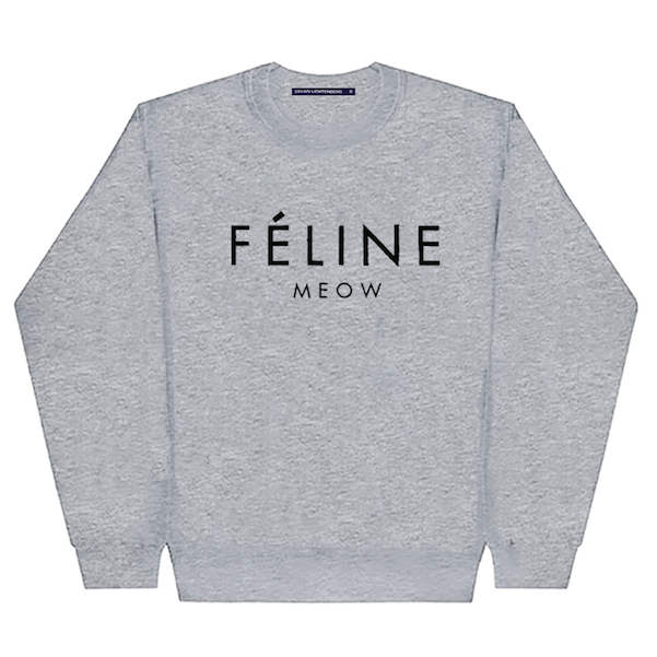 FELINE CREWNECK SWEATSHIRT