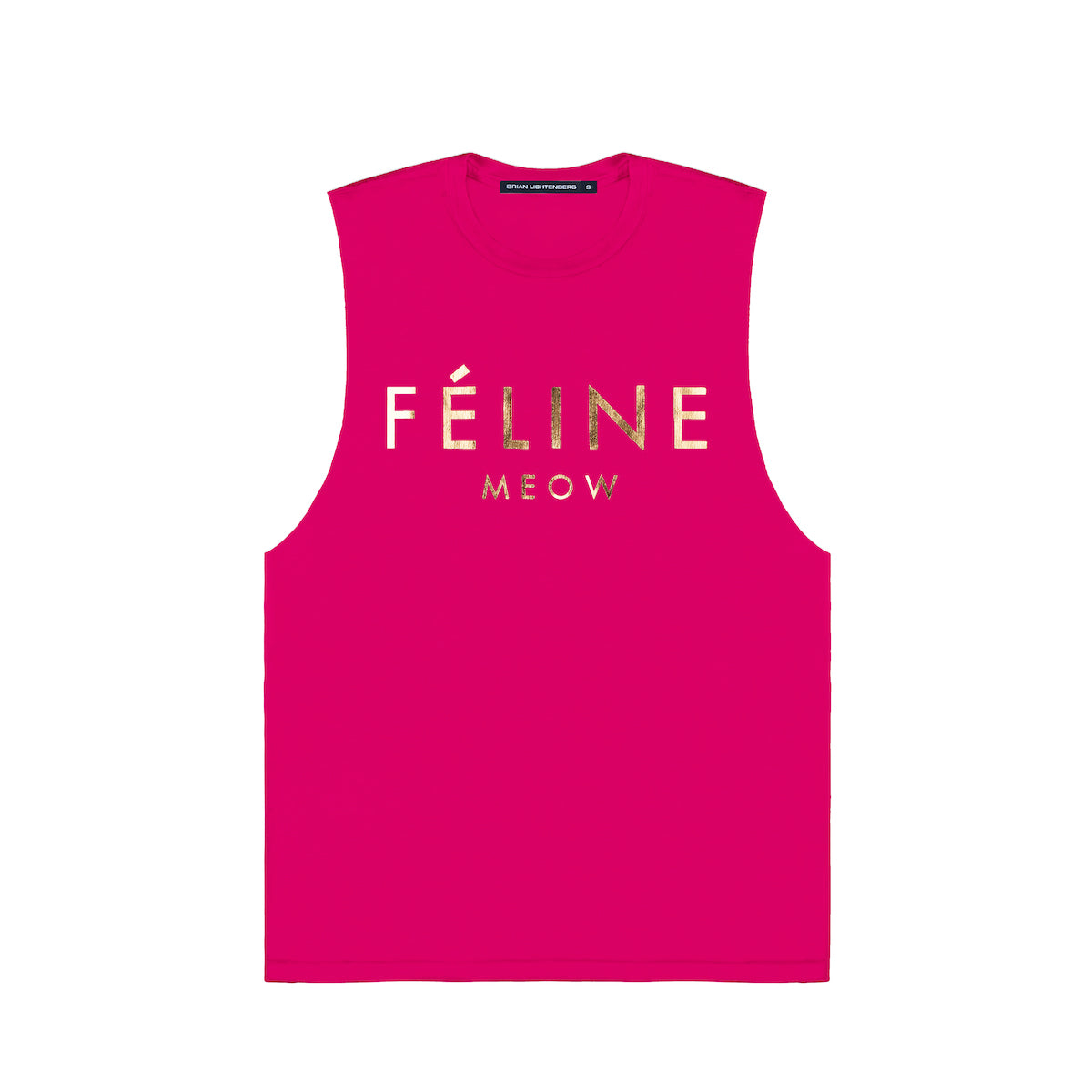 FELINE GOLD FOIL MUSCLE TEE