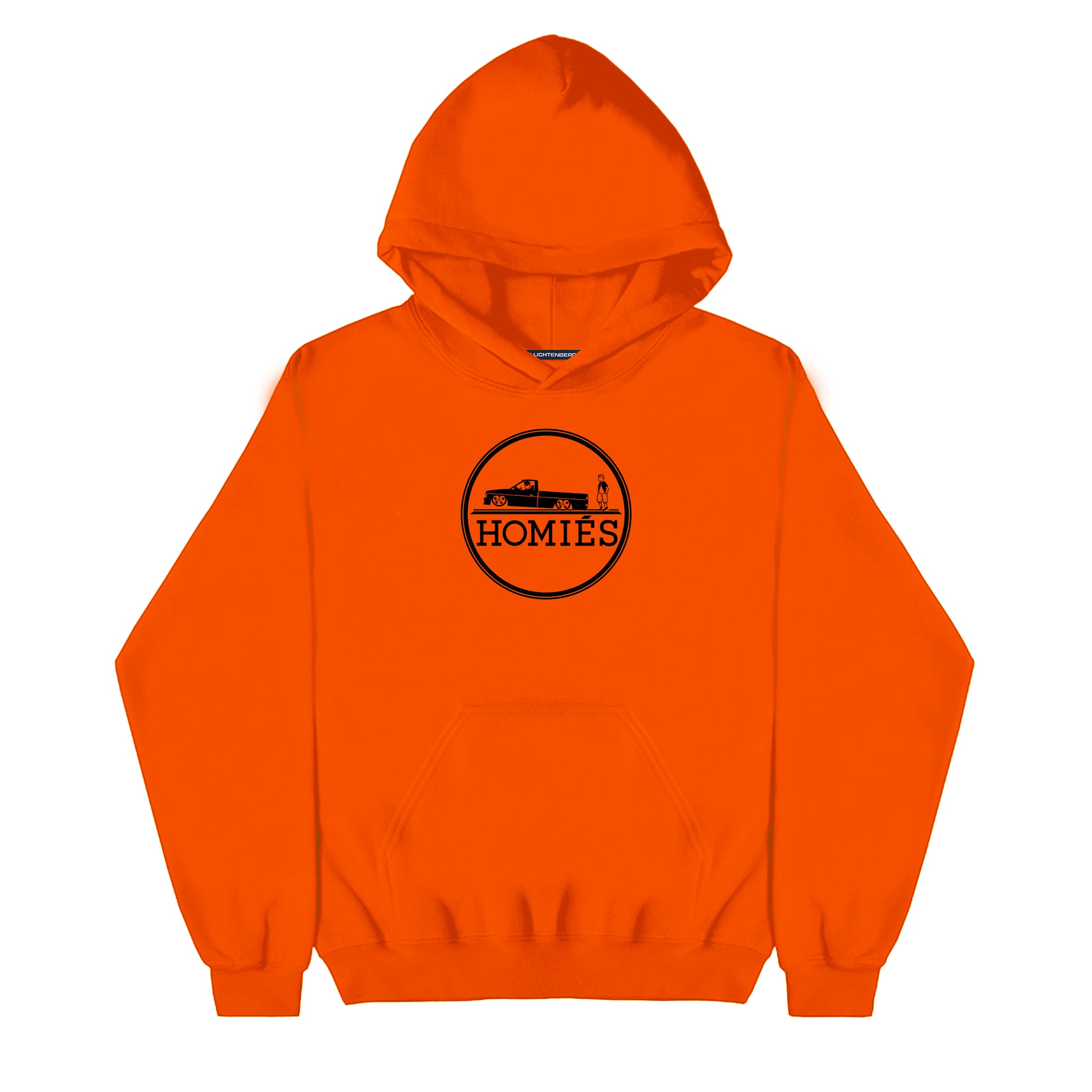 HOMIÉS EMBLEM ORANGE HOODIE