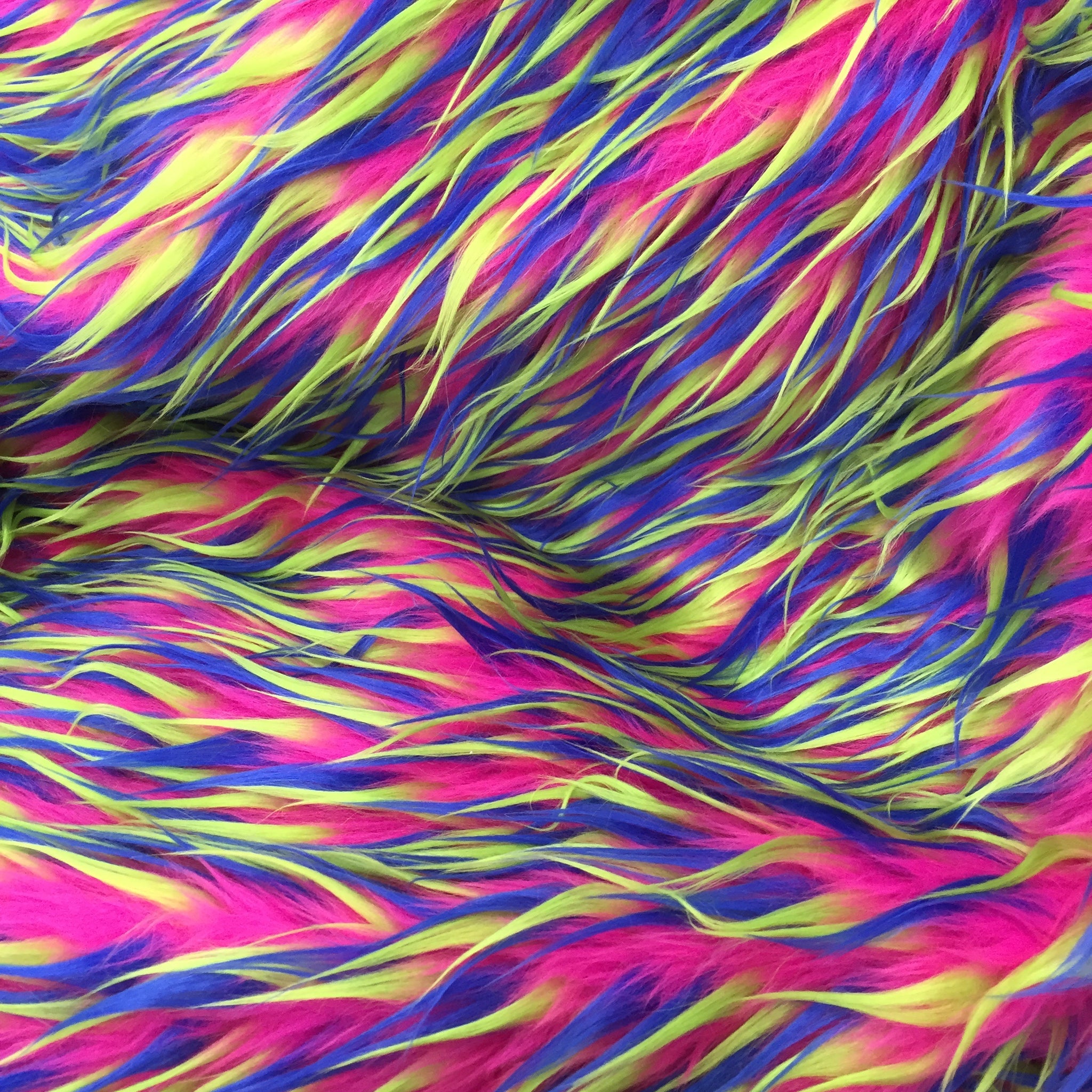 MULTI COLOR FAUX FUR COAT