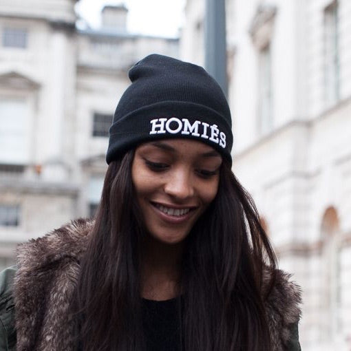 HOMIÉS BLACK/WHITE BEANIE