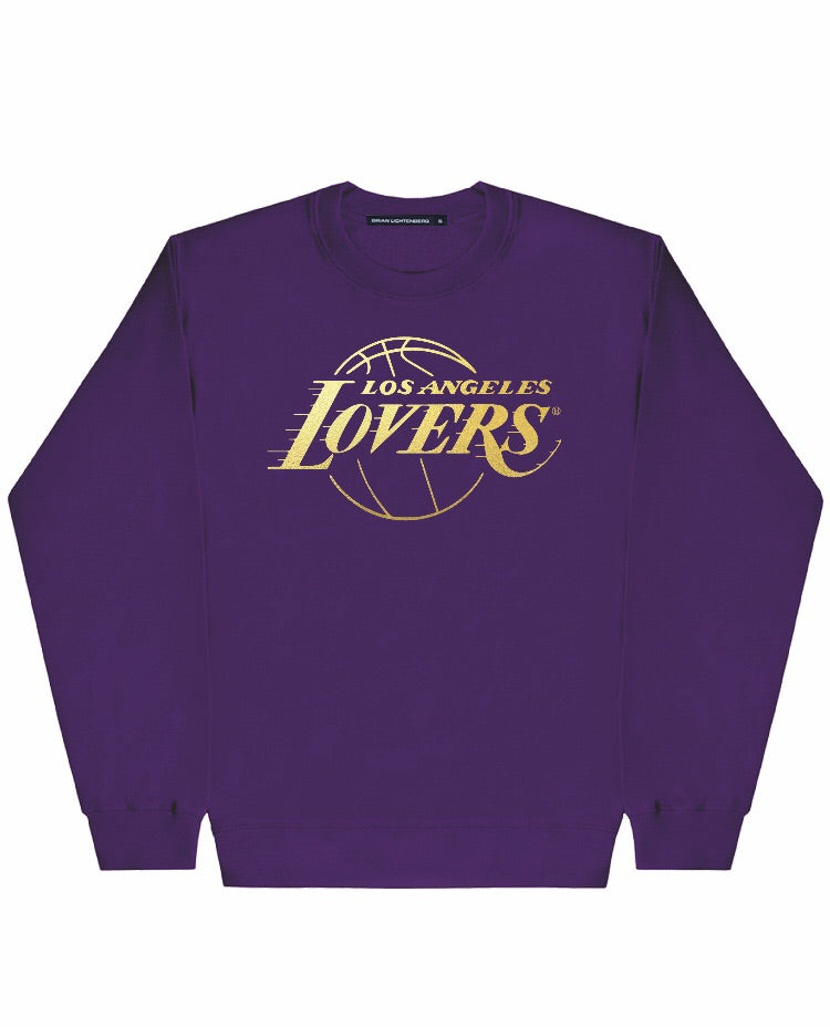 LOVERS GOLD FOIL PURPLE SWEATSHIRT