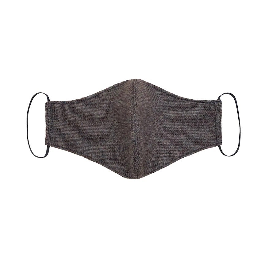 BROWN CASHMERE FACE MASK