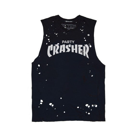 PARTY CRASHER DESTROYED MUSCLE TEE