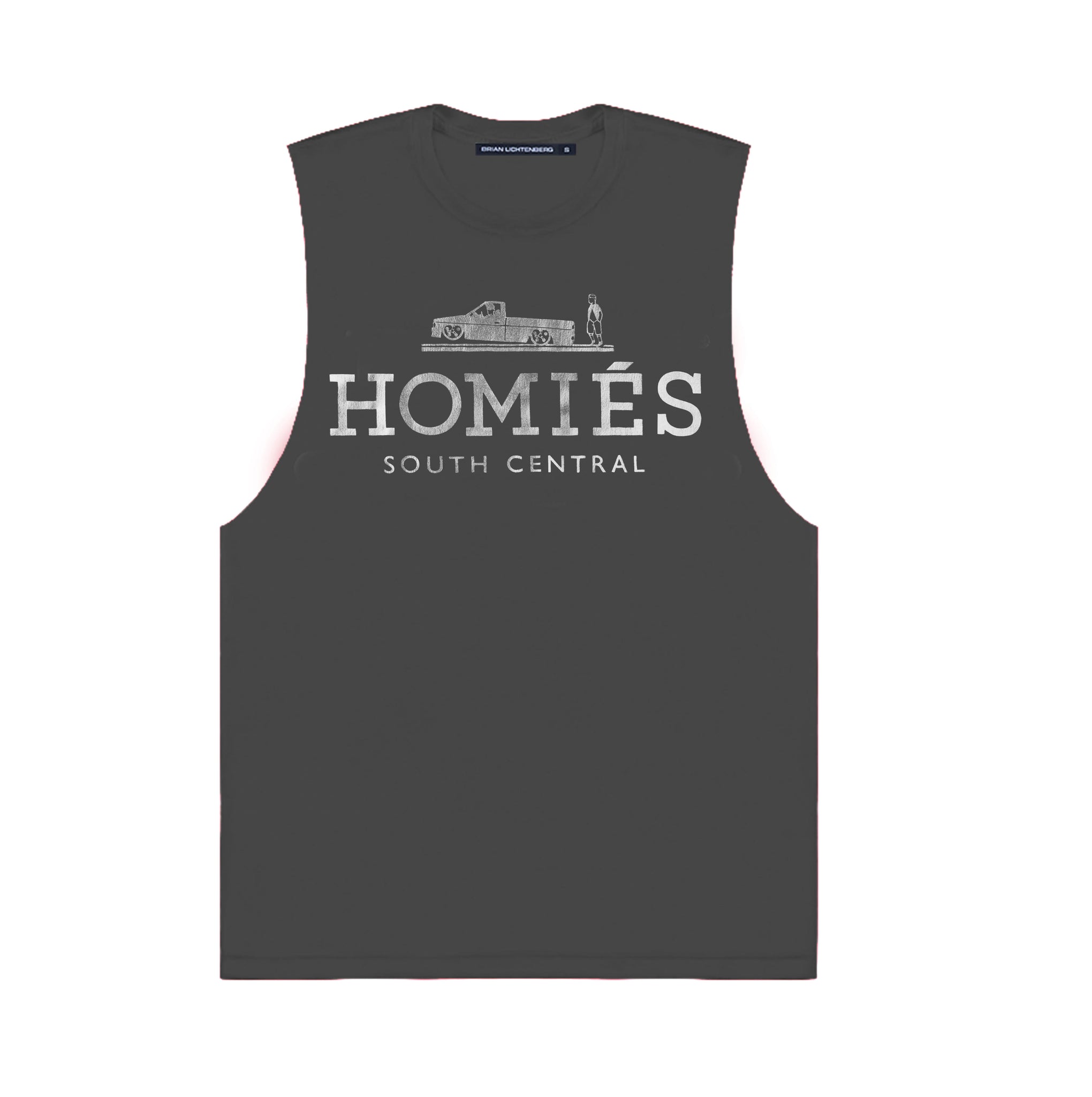 HOMIÉS SILVER FOIL MUSCLE TEE