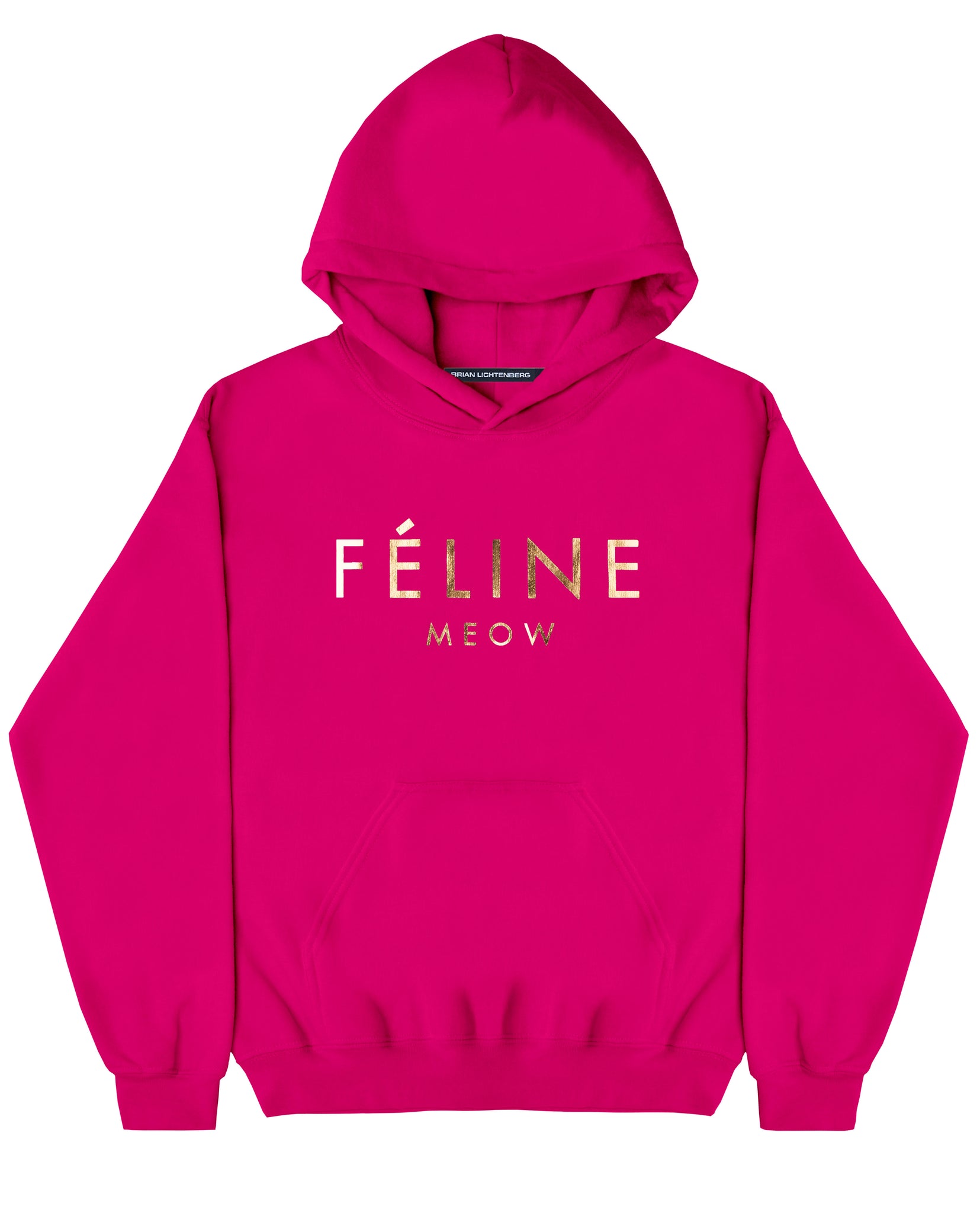 FELINE GOLD FOIL HOODIE