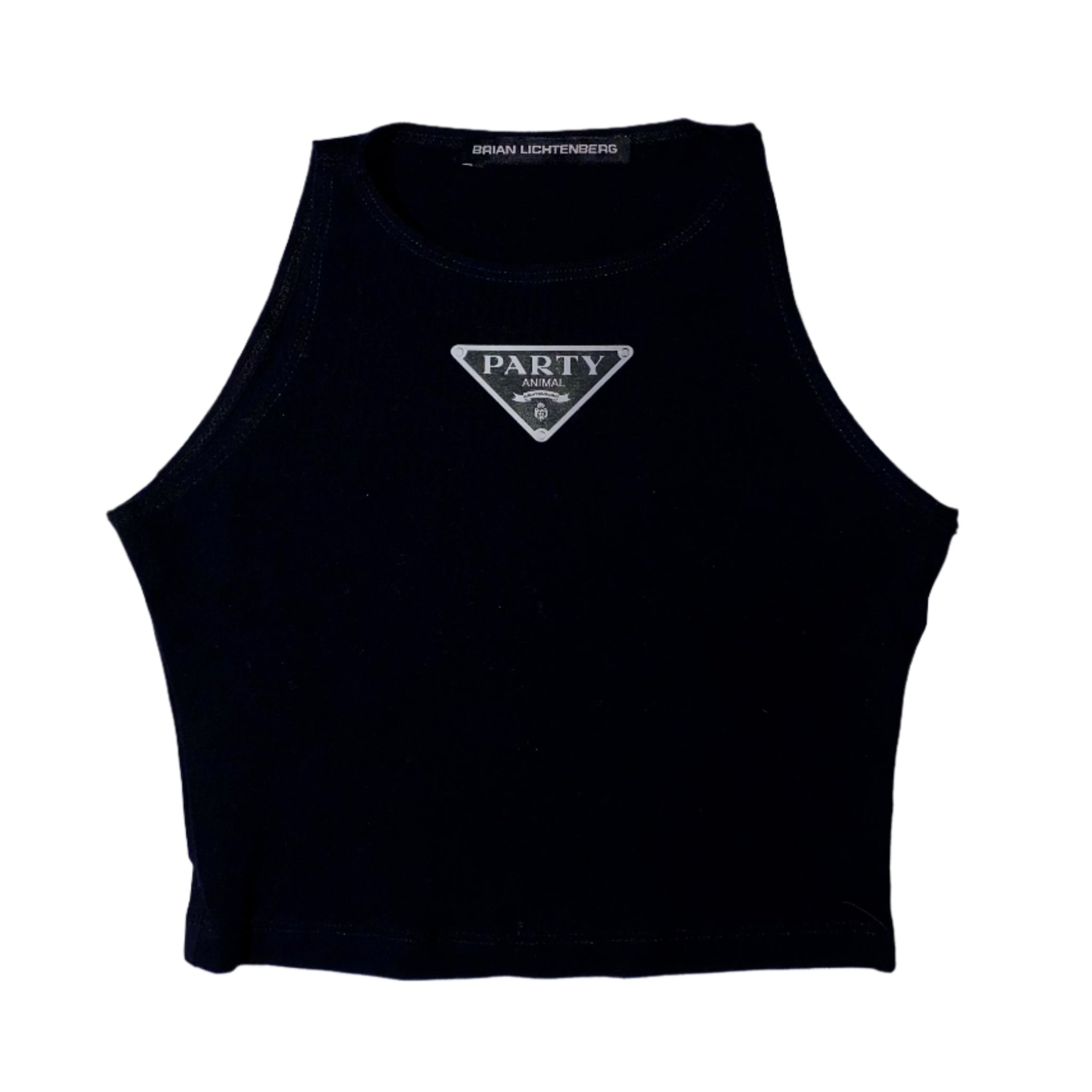 PARTY ANIMAL EMBLEM CROP TOP