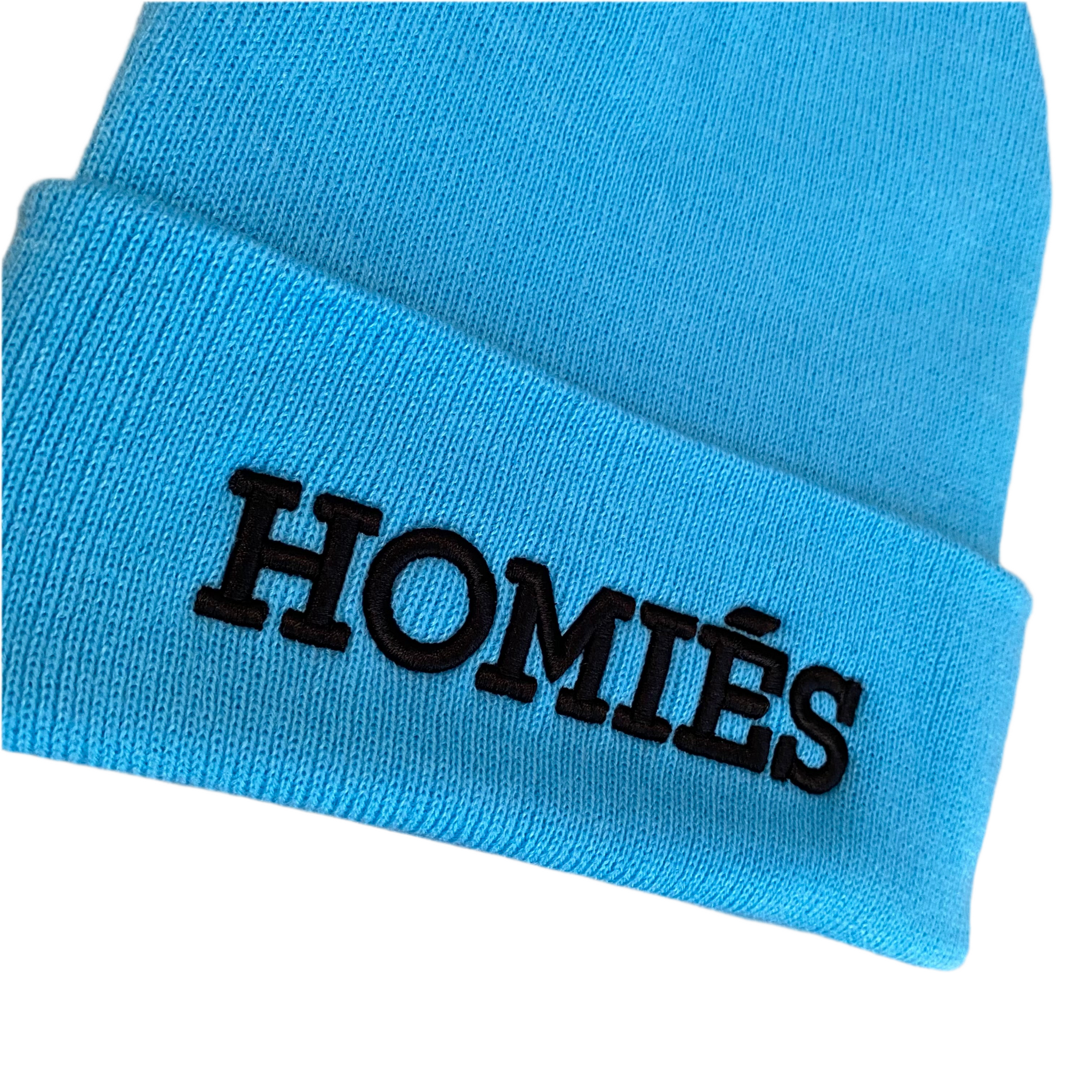HOMIÉS LIGHT BLUE/BLACK BEANIE