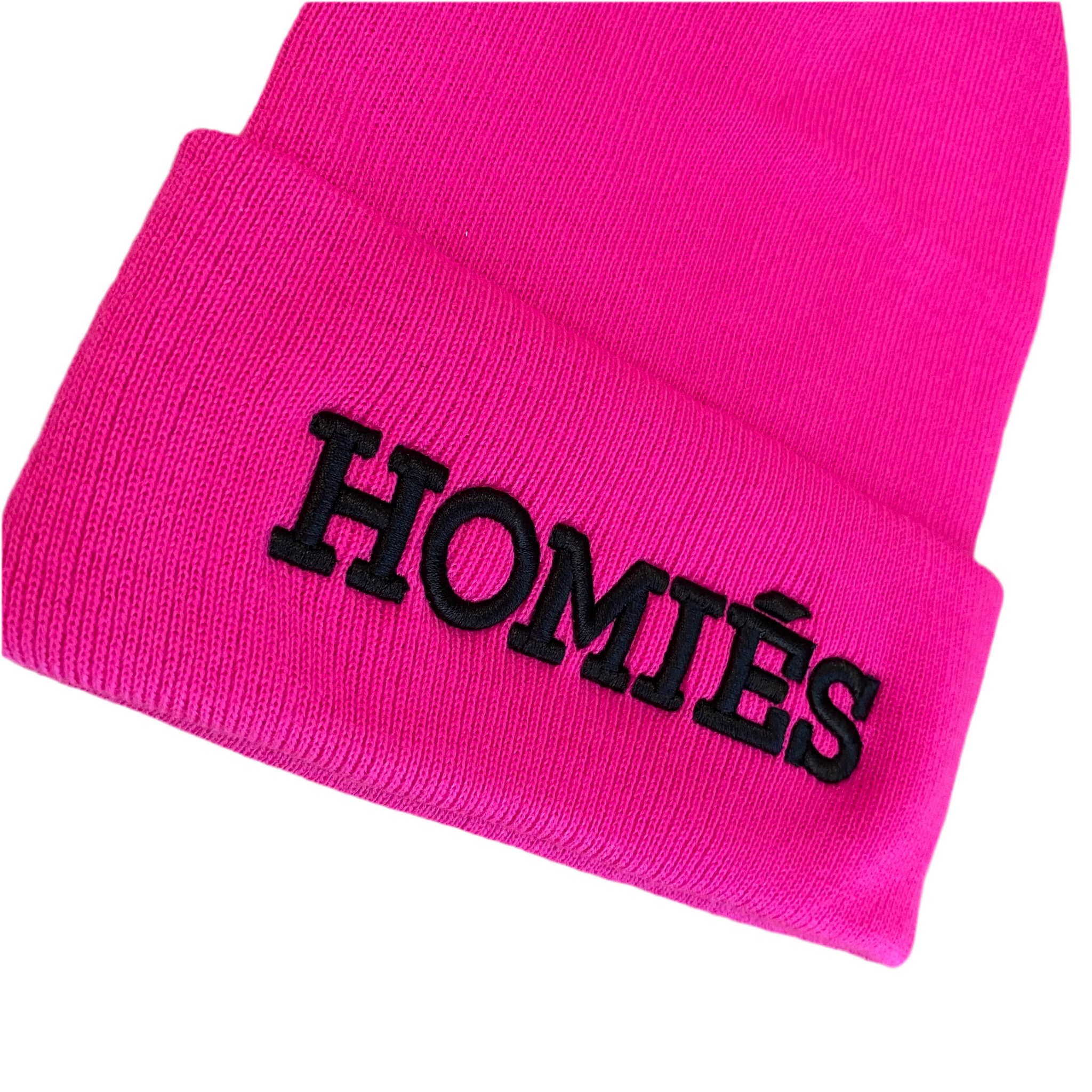 HOMIÉS FUCHSIA/BLACK BEANIE