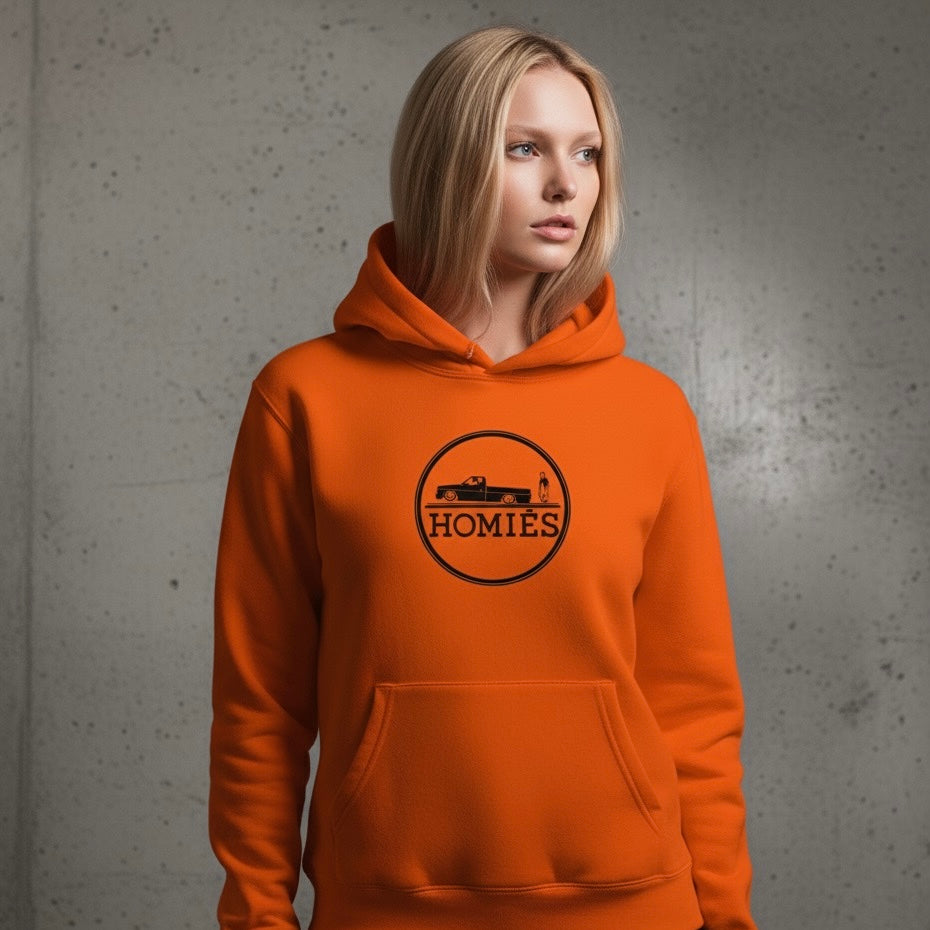 HOMIÉS EMBLEM ORANGE HOODIE