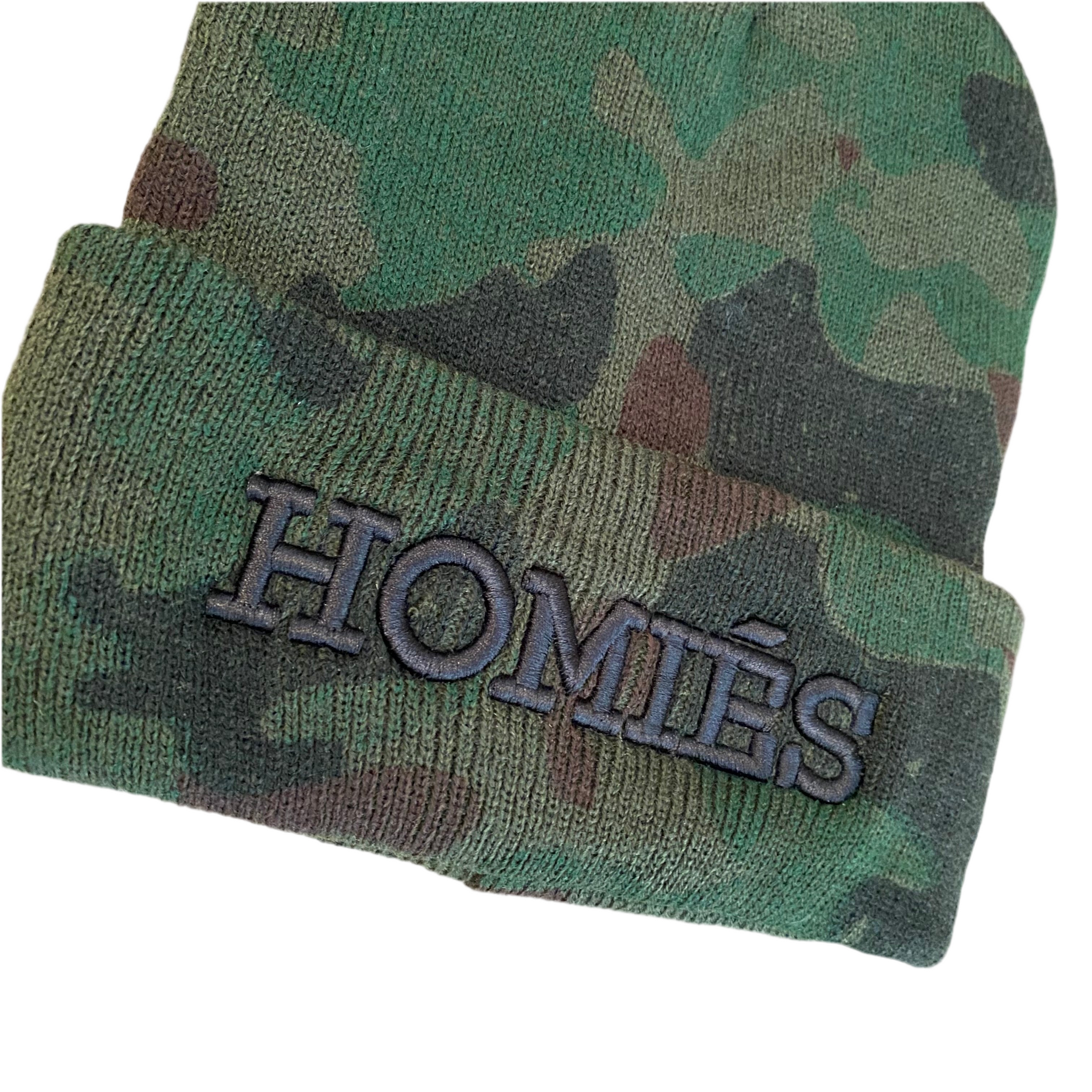 HOMIÉS CAMO/BLACK BEANIE