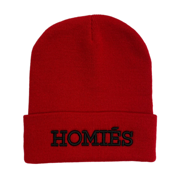 HOMIÉS RED/BLACK BEANIE