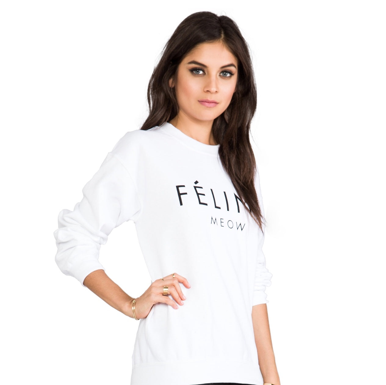FELINE SWEATSHIRT CREWNECK