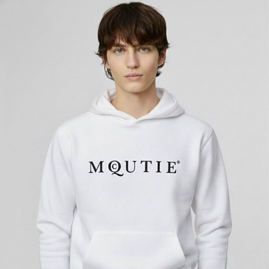 MQCUTIE WHITE HOODIE