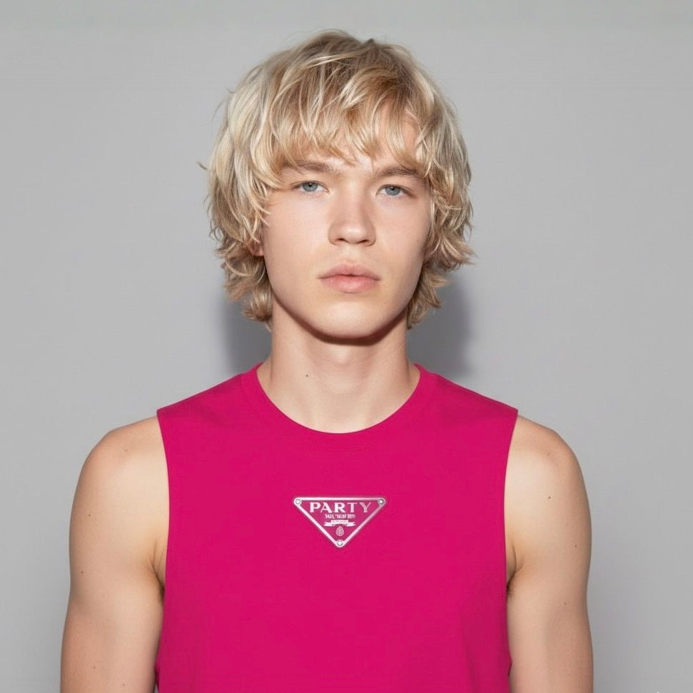 PARTY ANIMAL EMBLEM MUSCLE TEE