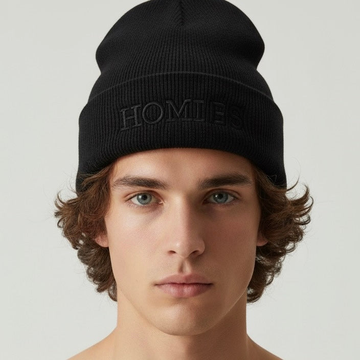 HOMIÉS BLACK/BLACK BEANIE