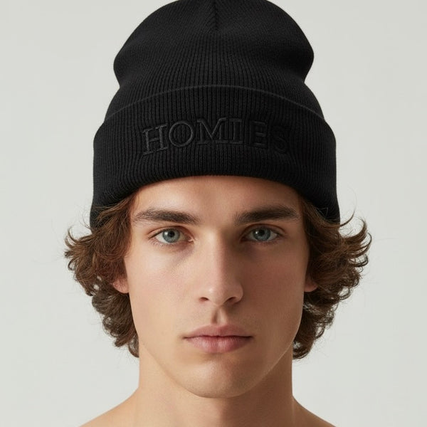 HOMIÉS BLACK/BLACK BEANIE