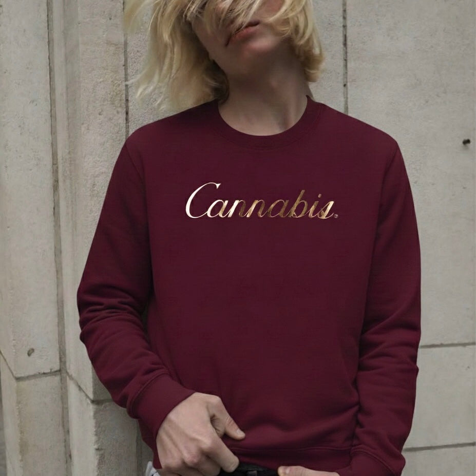 CANNABIS GOLD FOIL SWEATSHIRT