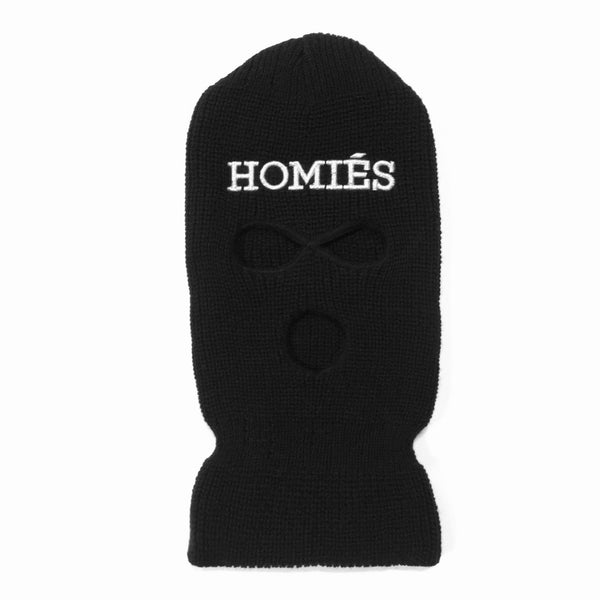 HOMIÉS BLACK/WHITE SKI MASK BEANIE
