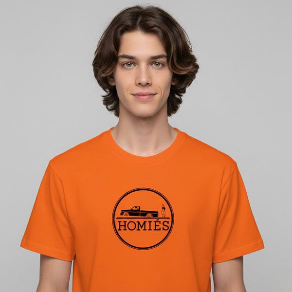 HOMIÉS EMBLEM ORANGE TEE