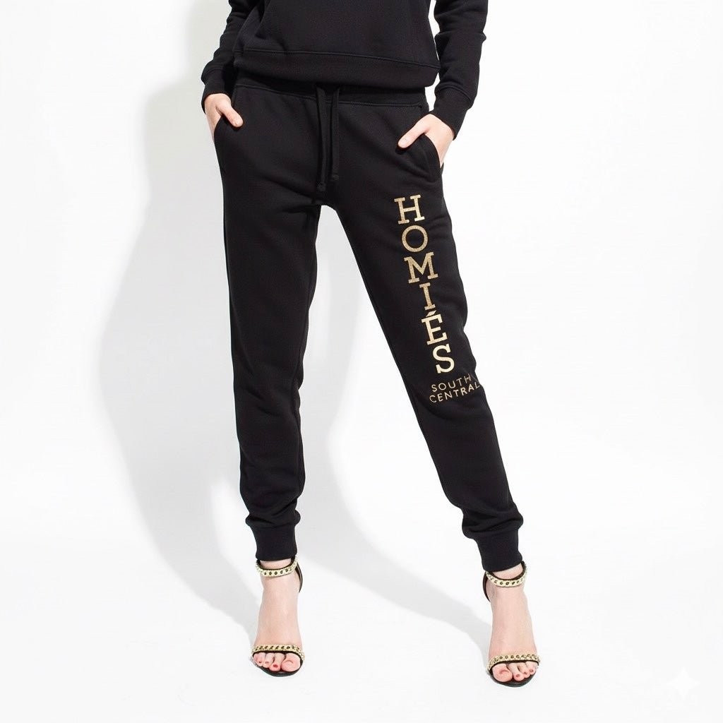 HOMIÉS GOLD FOIL SWEATPANTS