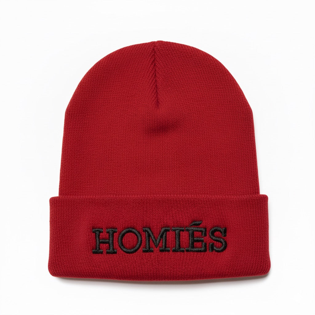 HOMIÉS RED/BLACK BEANIE