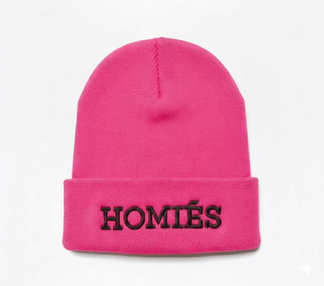 HOMIÉS PINK/BLACK BEANIE