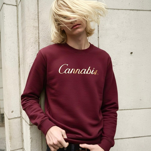 CANNABIS GOLD FOIL SWEATSHIRT