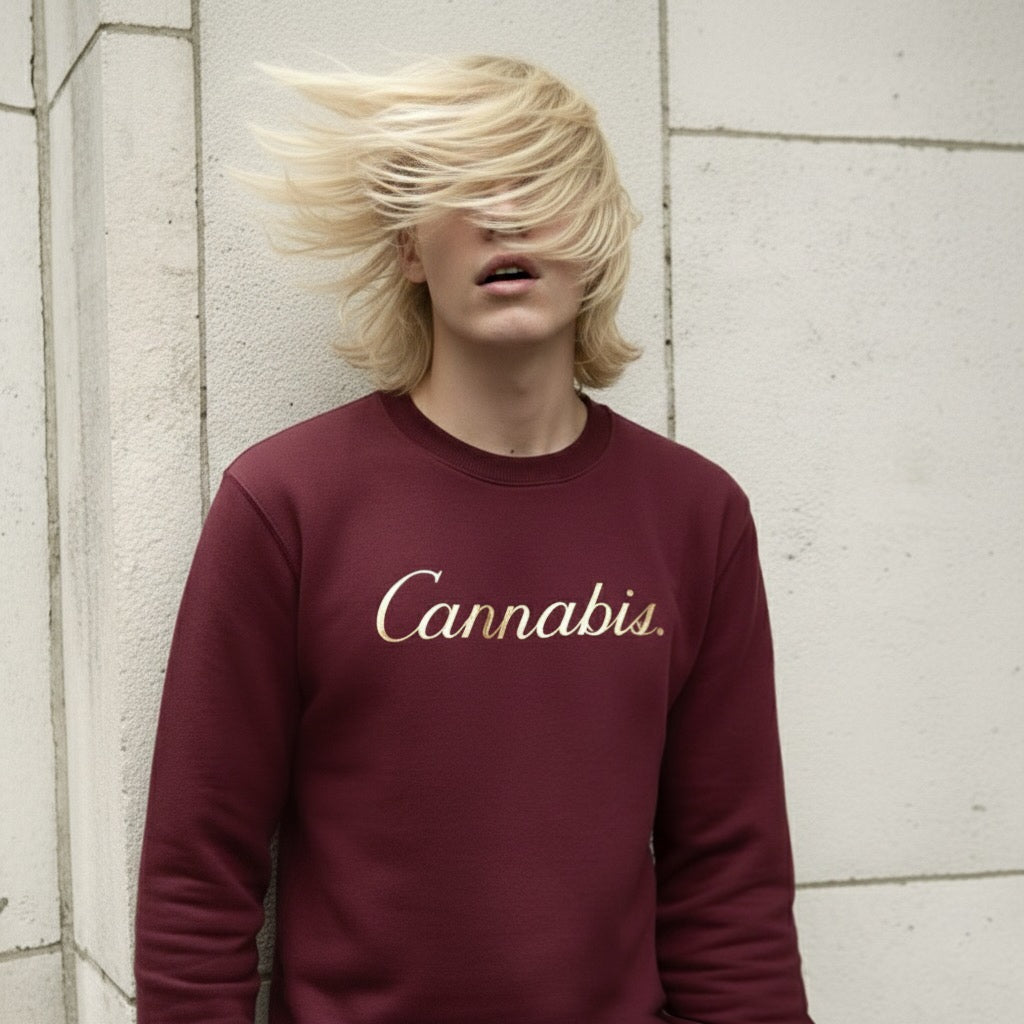 CANNABIS GOLD FOIL SWEATSHIRT