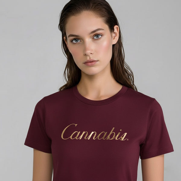 CANNABIS GOLD FOIL TEE