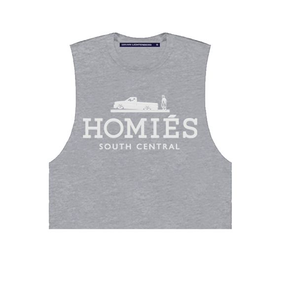 HOMIÉS REFLECTIVE MUSCLE CROP TOP