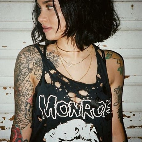 MONROE DESTROYED MUSCLE TEE